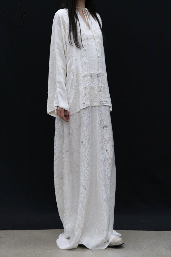 Mutedance 24 Autumn and Winter Long Sleeve Round Neck Dress MD-MD24FW92-hoary MD24FW91 MD24FW92